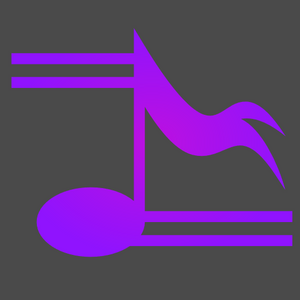Purple musical note 