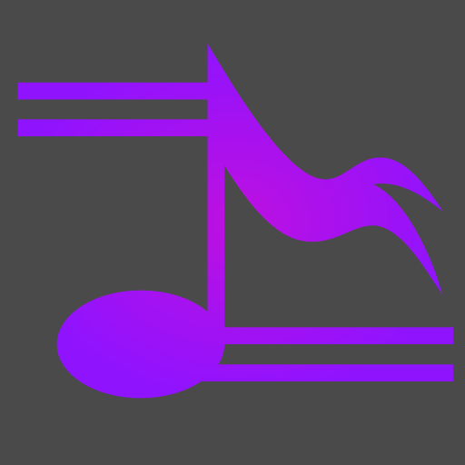 Purple musical note 